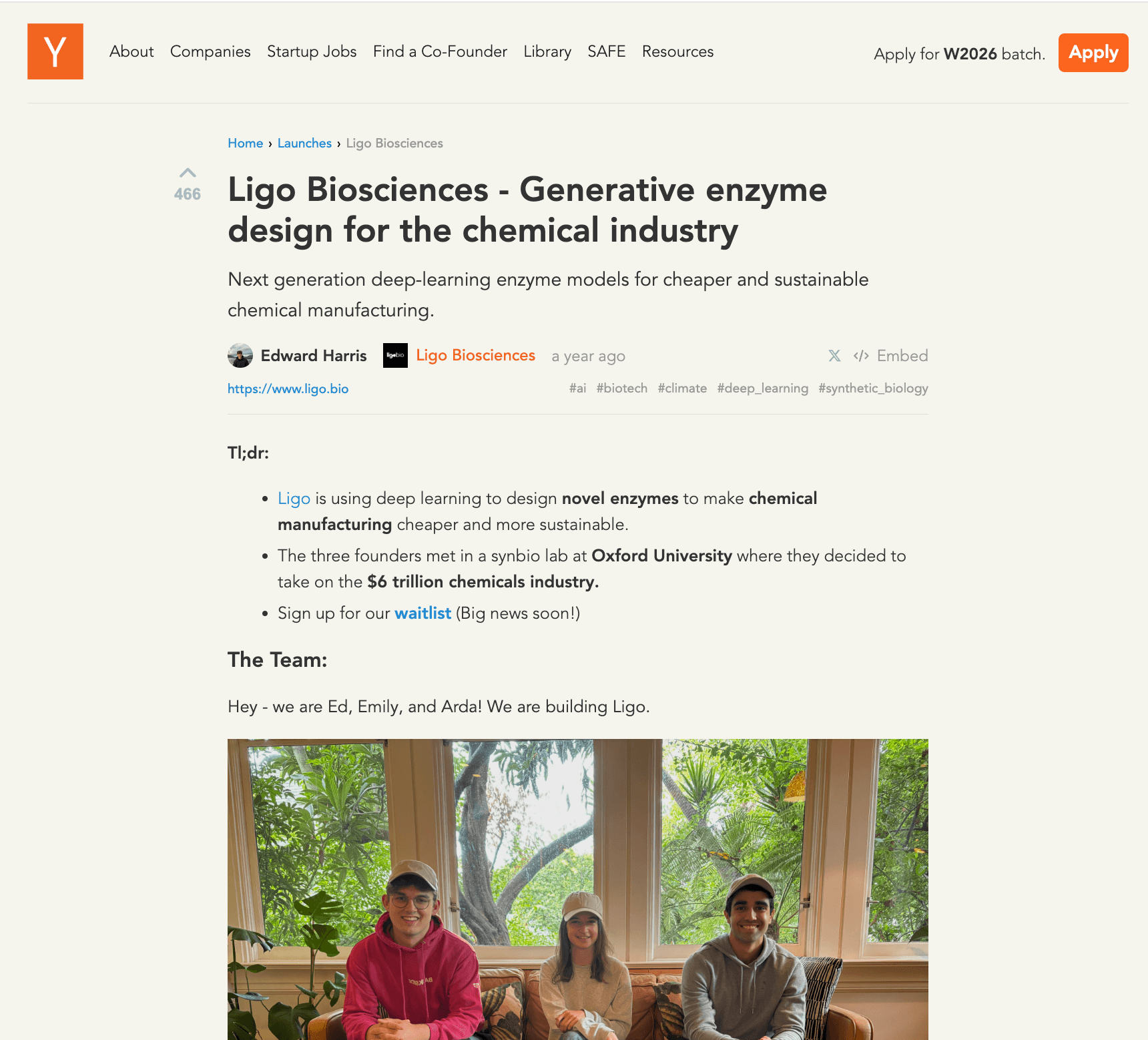Ligo Biosciences: Generative Enzyme Design